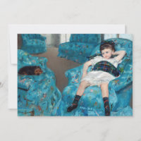 Mary Cassatt - Petite fille dans un fauteuil bleu
