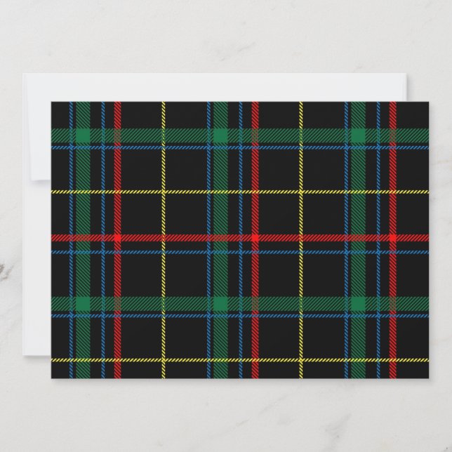 Invitation Masculine de Tartan Plaid (Devant)
