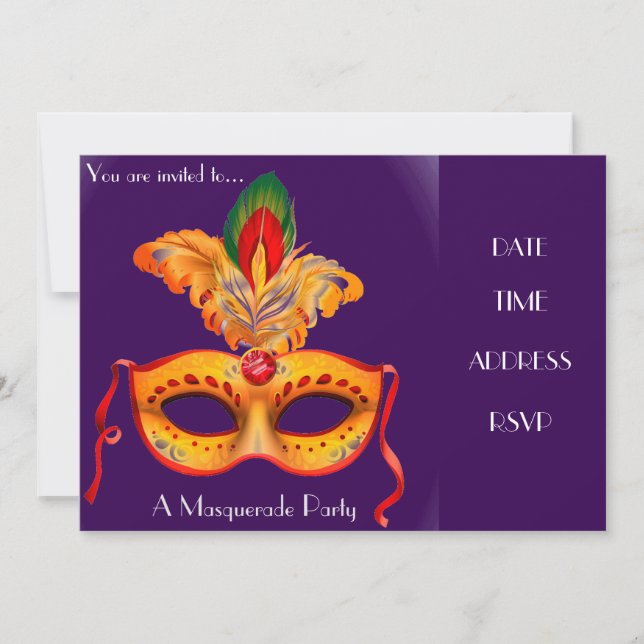 Invitation Masquage (Devant)
