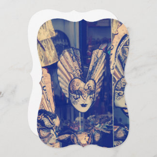 Invitation Masque Carnaval Vénitien Vintage