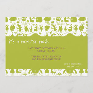 Invitation masque de monstres {halloween party invitation}