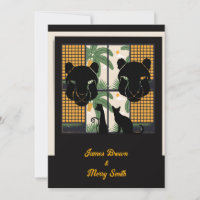 Masque de Puma Noir Mariage d'amour de chat domest