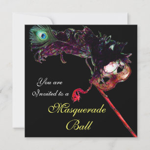 INVITATION MASQUE MASQUE MASQUE MASQUÉRADE MARDI GRAS CLASSÉ,