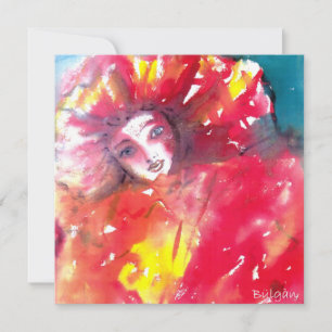 INVITATION MASQUE ROUGE 2 / SOIREE MARDI GRAS MASQUERADE