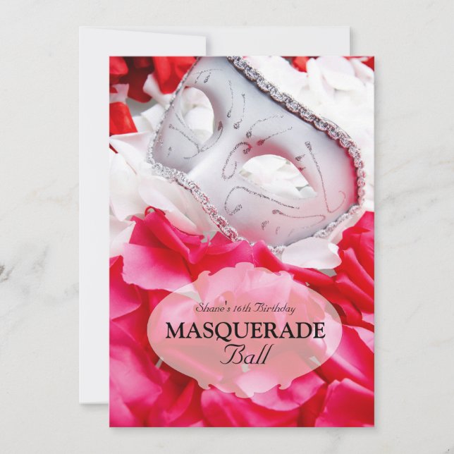 Invitation Masquerade Anniversaire Ball Costume (Devant)