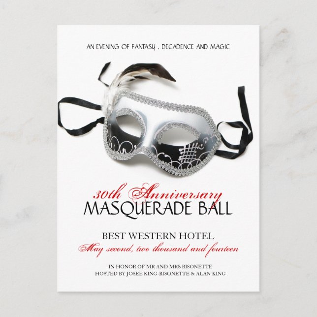 Invitation Masquerade Ball (Devant)