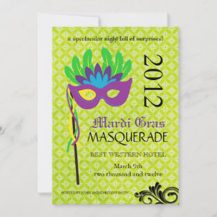 Invitation Masquerade Mardi Gras