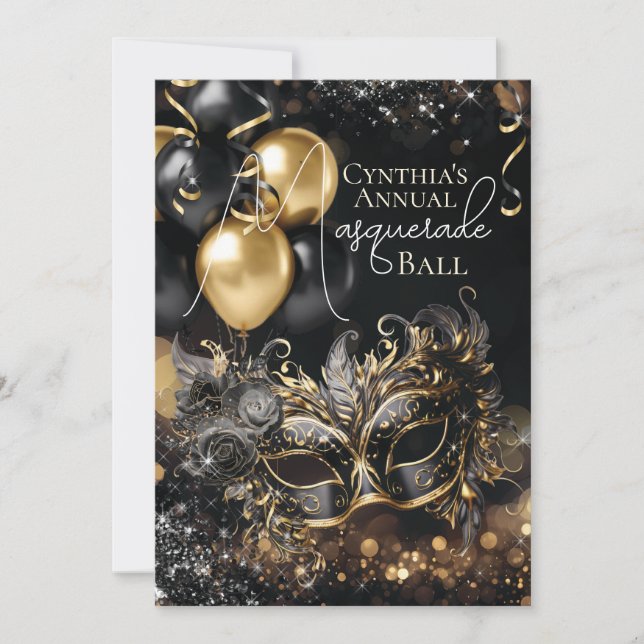 Invitation Masquerade Party (Devant)