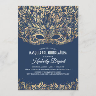INVITATION MASQUERADE QUINCEANERA 15ÈME ANNIVERSAIRE