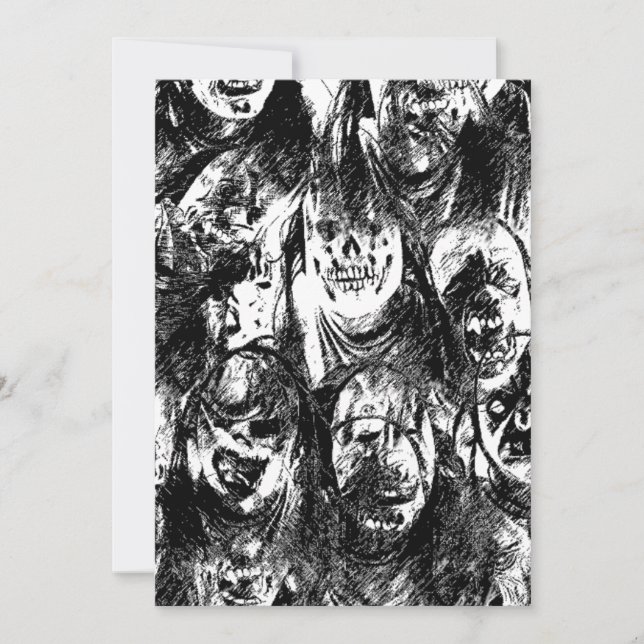 Invitation Masques déplaisants (Devant)