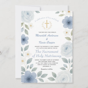 Invitation Masse nuptiale catholique Mariage religieux