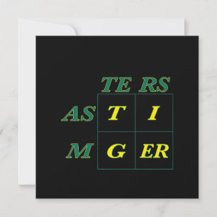 Invitation Masters de Tiger Goat Woods