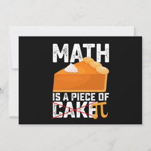 Invitation Math Est Une Pièce De Gâteau Pi Day Drôle