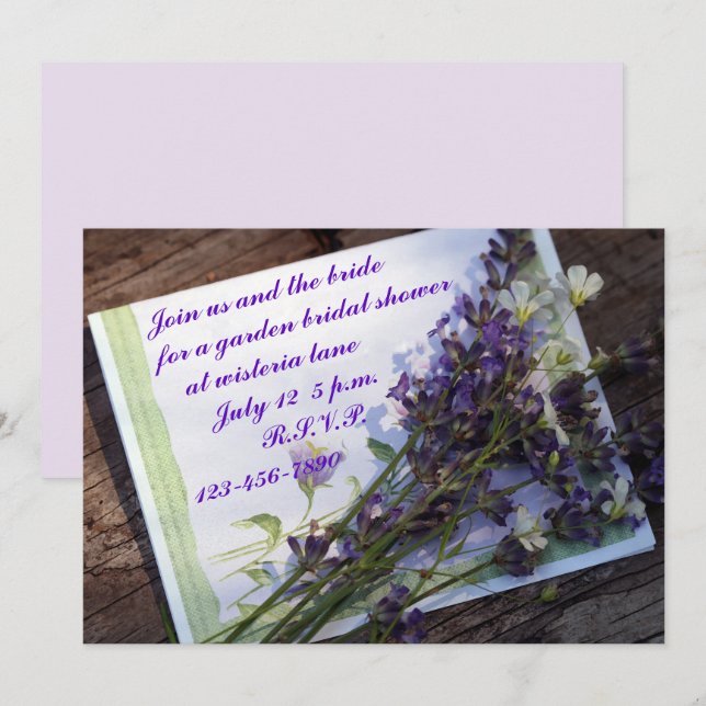 Invitation Matte 5" x 7", enveloppes blanches standard inclus (Devant / Derrière)