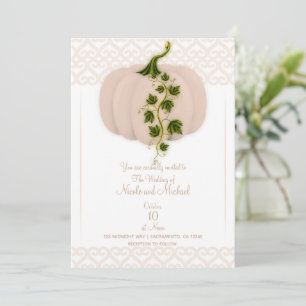 Invitation Matte Pink Citrouille Storybook Hearybook Mariage 