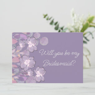 Invitation Mauve mauve purple floral be brique proposition de