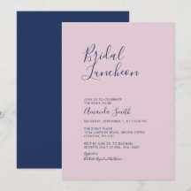 Mauve & Navy | Simple Réception de Mariage Minimal