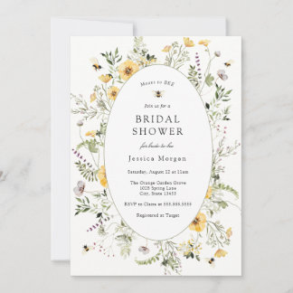 Invitation Meant to Bee Bridal Shower | Floral Garden 