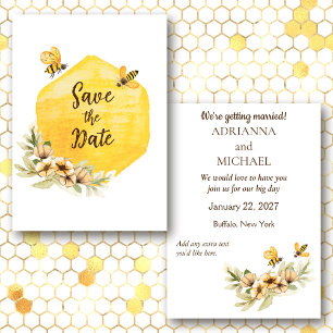 Invitation Meant to Bee Cute Abordable Mariage Enregistrer la