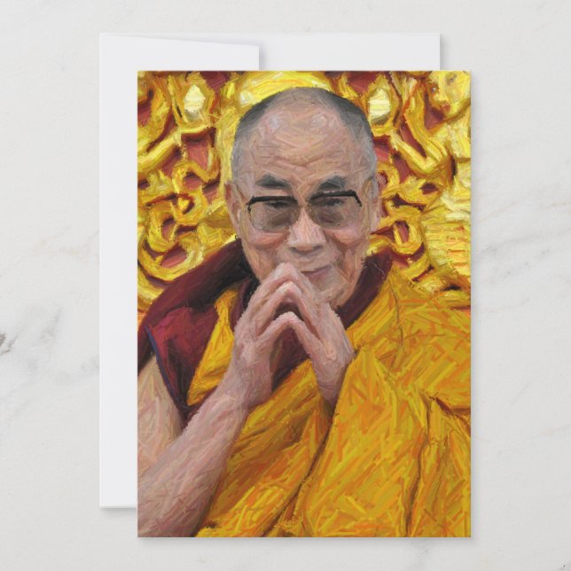 Invitation Méditation bouddhiste de bouddhisme de Dalai Lama (Devant)