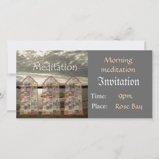 Invitation Meditation Template (Front)