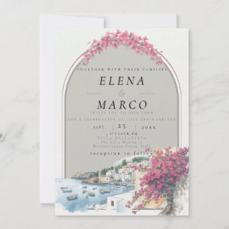Invitation Mediterranean / European Destination Wedding 