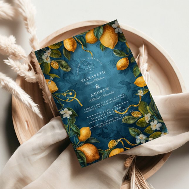 Invitation Mediterranean Lemon Bliss Wedding (Créateur téléchargé)