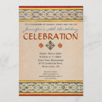 Invitation méditerranéenne de partie - tuile