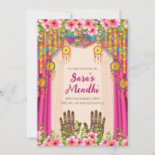 Invitation Mehendi invitation numérique Mehndi