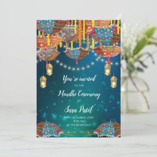 Invitation Mehndi et invitations du parti Mendhi i