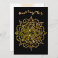Mehndi Sangeet Black Gold Henna
