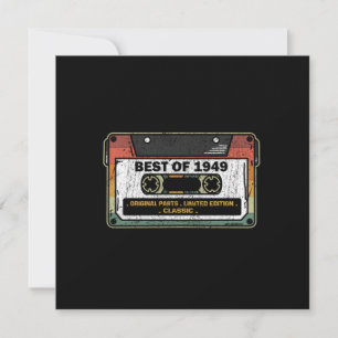 Invitation Meilleur de 1949 Cassette Vintage Drôle Cadeau d'a