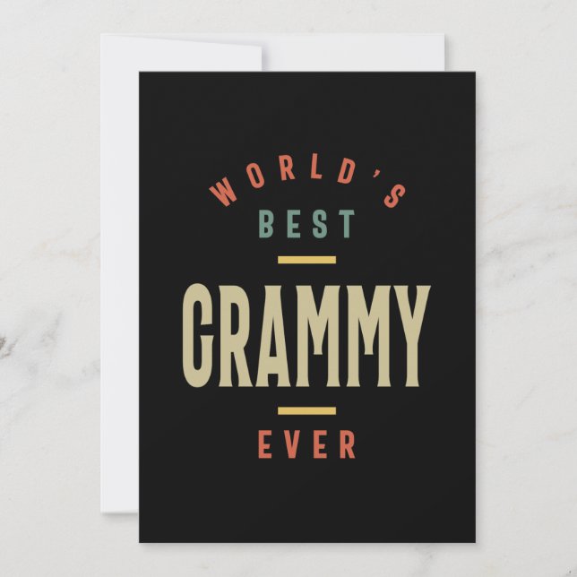 Invitation Meilleur Grammy Ever Grandma Cadeau (Devant)