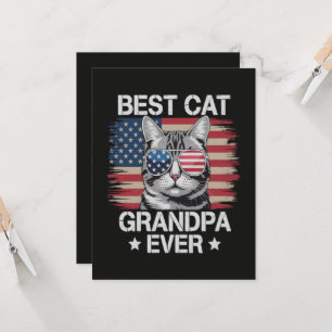 Invitation Meilleur Grand-Père de Chat Américain