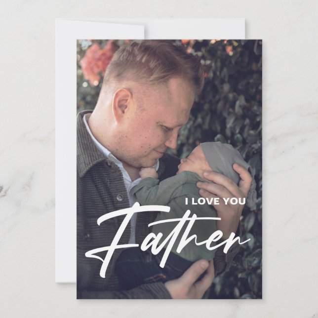 Invitation Meilleur papa Jamais Fête des pères cadeau | Photo (Devant)