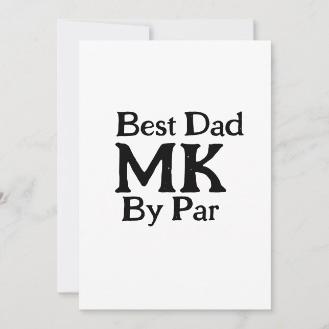 Invitation Meilleur papa par monogramme fête des pères rusti  (Devant)