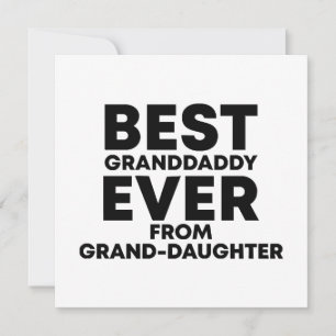 Invitation Meilleur petit-papa jamais vu de petite-fille