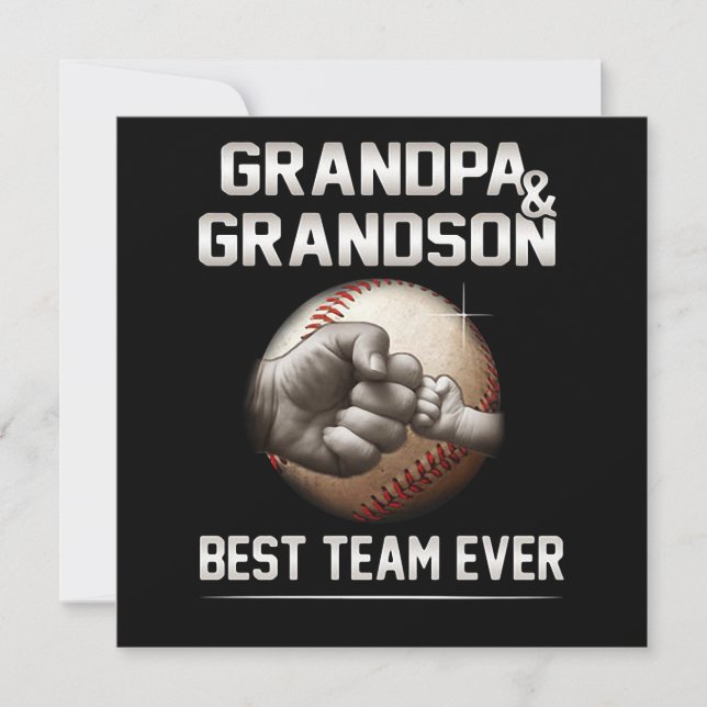 Invitation Meilleure équipe de grand-père et de petit-fils (Devant)