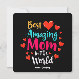 Invitation Meilleure Maman Extraordinaire Dans Le Monde Parfa