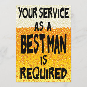 Invitation Meilleure proposition drôle de bière d'homme