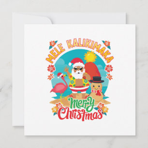 Invitation Mele Kalikimaka pour un joyeux Noël hawaïen