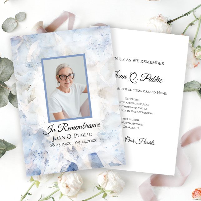 Invitation Mémorial commémoratif de l'anniversaire de la mort (Créateur téléchargé)