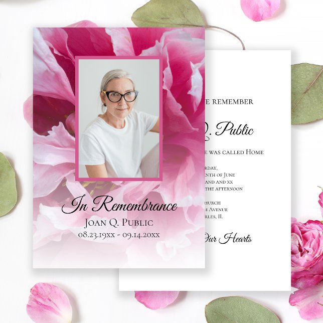 Invitation Mémorial commémoratif de l'anniversaire de la mort (Créateur téléchargé)