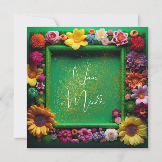 Invitation Mendhi (Devant)