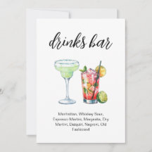 Menu Drinks Aquarela, Signature drinks