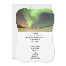 Menu Lumières du Nord Mariage invités de la mariée