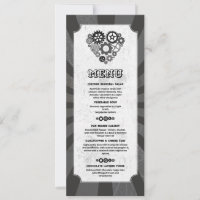 Menu Mariage Steampunk Coeurs Mariages Coeurs Coeu