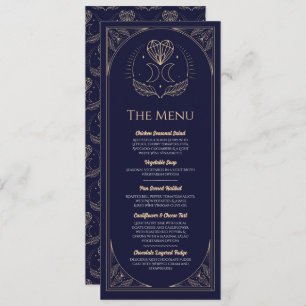 Invitation Menu Mariage Tarot Moon Heart Réception