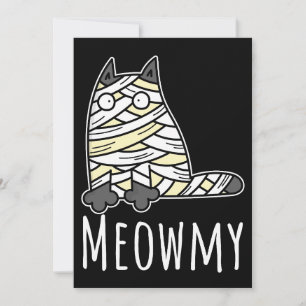 Invitation Meowmy Mummy Chat - Drôle animal de compagnie Hall