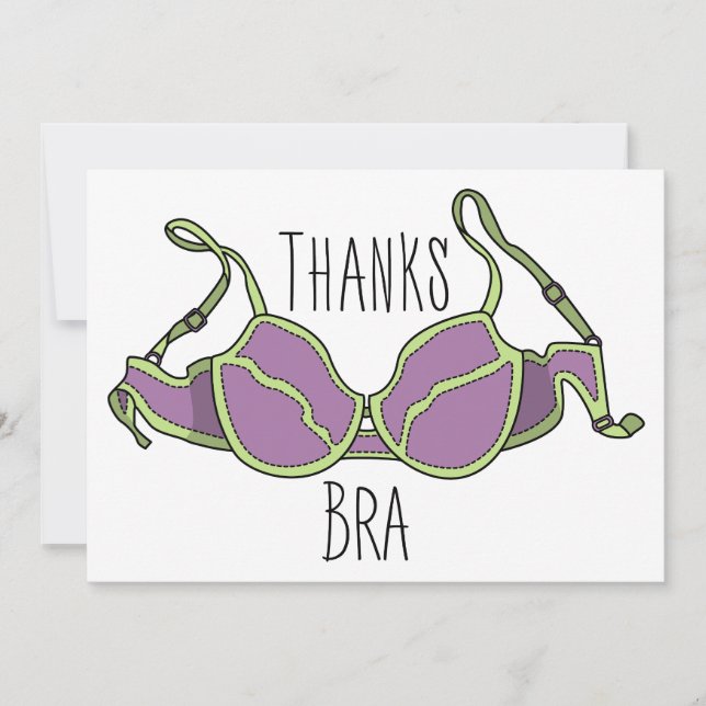 Invitation Merci Bra (Devant)